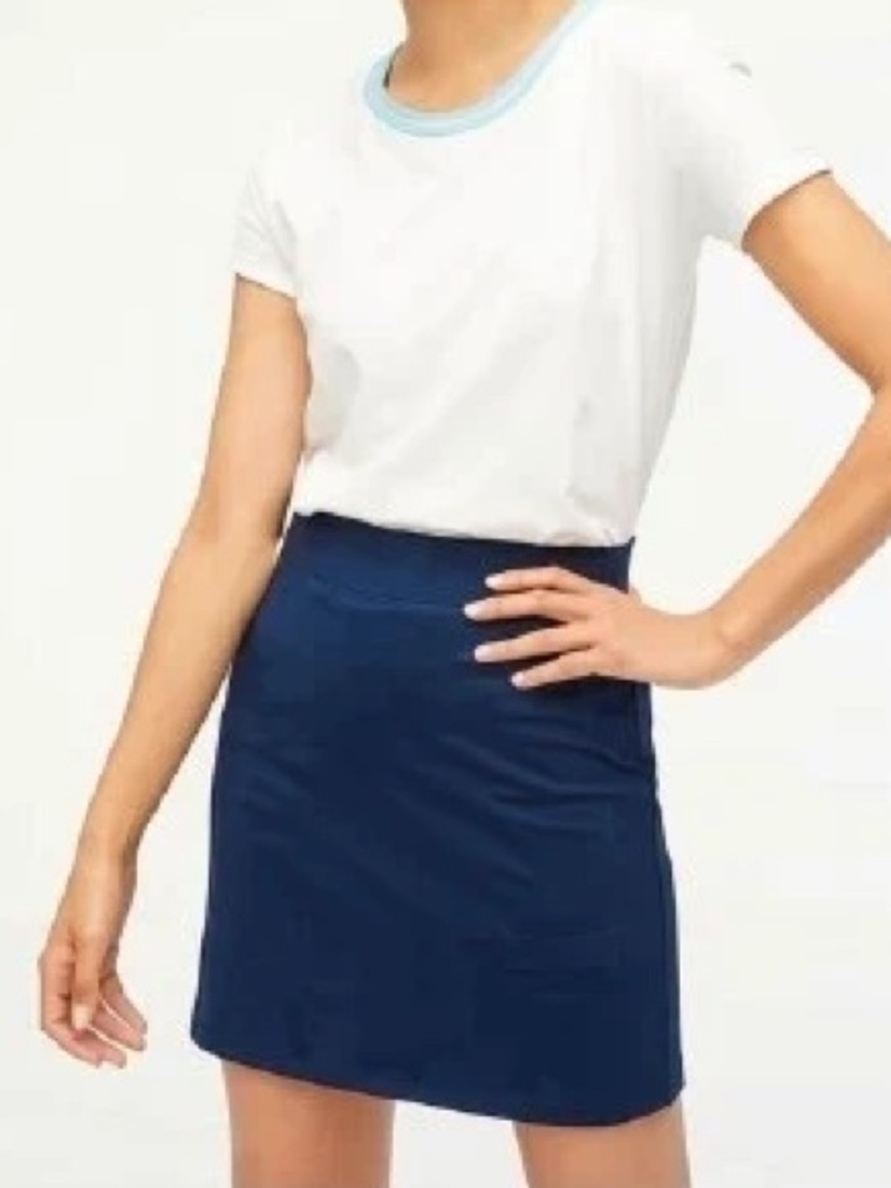 NWT J. Crew Navy Athletic Skirt Size M